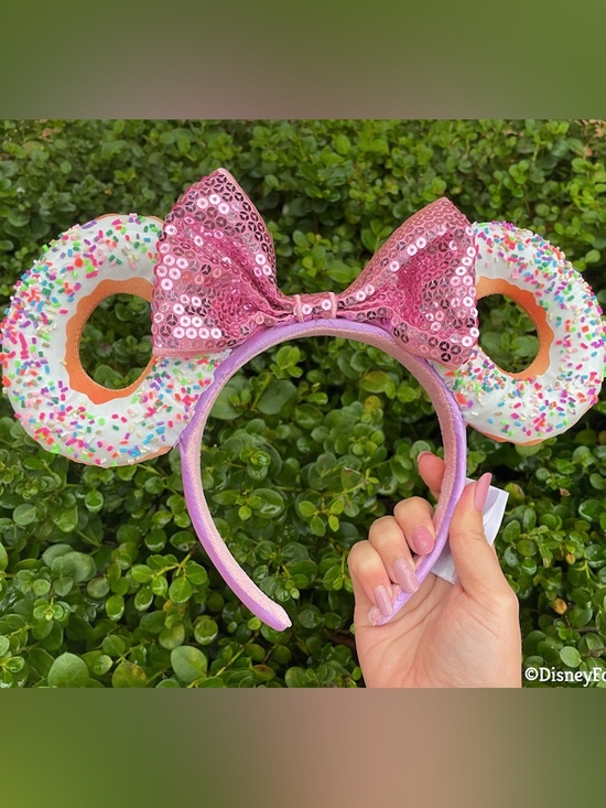 Rare* As Seen on Megan Fox Donut Mickey Ears Headband main image 6